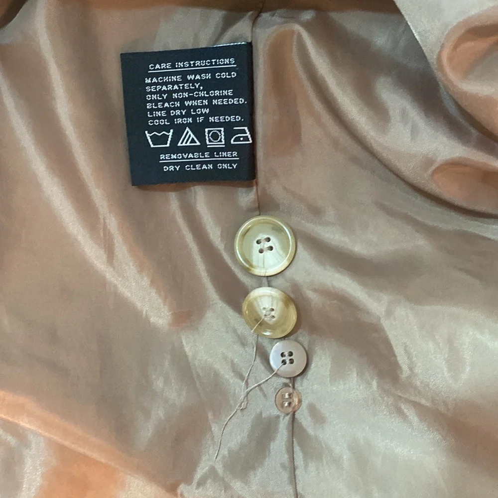 Vintage Fleet Street Trench coat raincoat size 14 belted - Picture 13 of 14